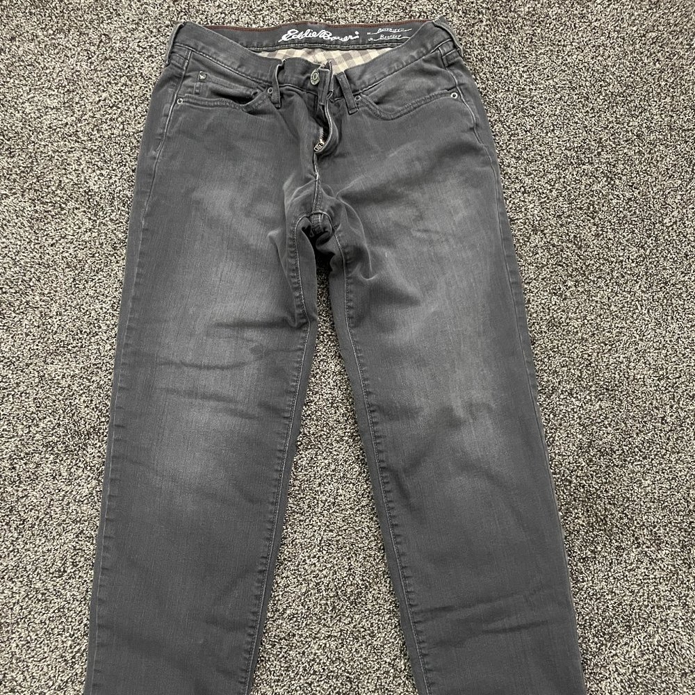 Eddie Bauer Relaxed Boyfriend Flannel Lined Jeans 2P